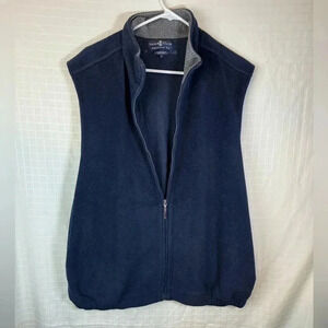 IZOD Club ADVANTAGE PERFORMANCE STRETCH Large Men's  Polyester Fleece Vest Navy